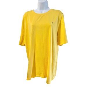ZYIA Active NWOT Women's Athletic Training Cotton Tee Short Sleeve Yellow XL